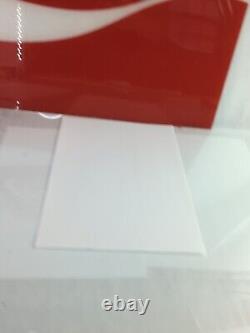 Vintage 1970s Coca Cola Plexiglass Advertising Sign 22x 19.5