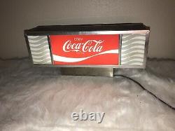 Vintage 1980's Coca-Cola Counter Light-Up Sign Coke Red Advertising Soda