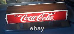 Vintage 1980's Coca-Cola Counter Light-Up Sign Diner Restaurant