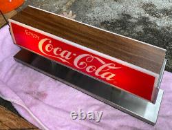 Vintage 1980s Coca-Cola Counter Light-Up Sign