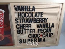 Vintage 1980s Coca-Cola Menu Board & 6 Food Advertising Inserts 22x15 Vintage 1980s Coca-Cola Menu Board & 6 Food Advertising Inserts 22x15