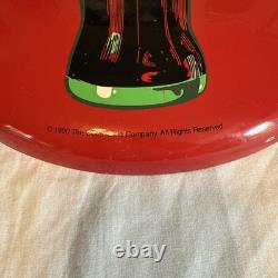 Vintage 1990 Coca-Cola Metal Round Sign Vintage 1990 Coca-Cola Metal Round Sign