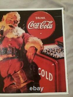 Vintage 1991 Drink Coca Cola Metal Sign