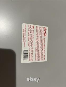 Vintage 1996 Coca-Cola Double Fishtail Sign of Good Taste Metal Sign