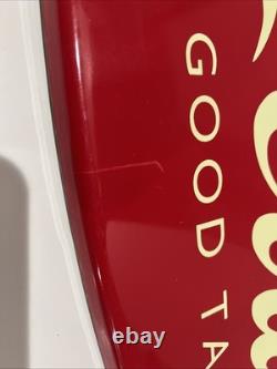 Vintage 1996 Coca-Cola Double Fishtail Sign of Good Taste Metal Sign