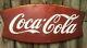 Vintage 26x12 Coca Cola Coke Fish Tail Sign AM101