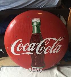 Vintage 36 Inch Coca Cola Button