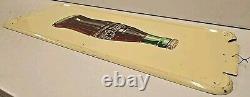 Vintage 40 Original 1947 Coca Cola Bottle Vertical Pilaster Sign Soda Coke