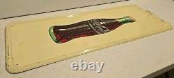 Vintage 40 Original 1947 Coca Cola Bottle Vertical Pilaster Sign Soda Coke