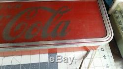 Vintage 40s 50s price bros counter top lighted coca cola coke sign