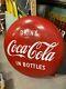 Vintage 48 Metal Coca-Cola Coke Button Sign Original Old