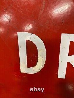 Vintage 48 Metal Coca-Cola Coke Button Sign Original Old