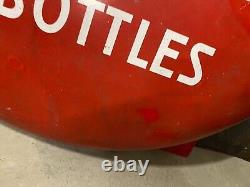 Vintage 48 Metal Coca-Cola Coke Button Sign Original Old