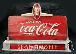 Vintage 50's Coca Cola Coke Fountain Sign Soda Shop Diner Awesome