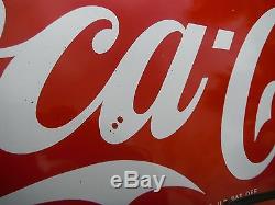 Vintage 50's era Coca-Cola Porcelain Sled. BIN Ships Free