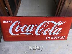 Vintage 50's era Coca-Cola Porcelain Sled. BIN Ships Free