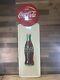 Vintage 54 Coca Cola Tin Button Top Pilaster Advertising Sign