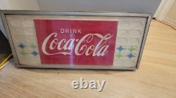 Vintage 60's Coca Cola Sign 14X33