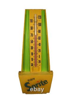 Vintage 60's Sprite Pop Advertising Thermometer / Sign