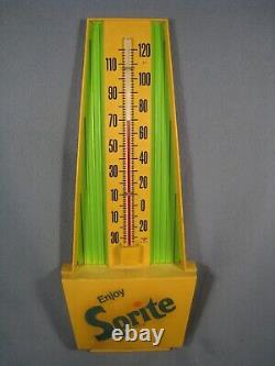 Vintage 60's Sprite Pop Advertising Thermometer / Sign