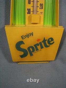 Vintage 60's Sprite Pop Advertising Thermometer / Sign