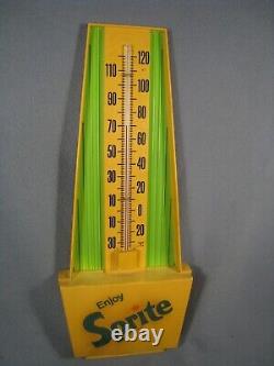 Vintage 60's Sprite Pop Advertising Thermometer / Sign