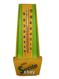 Vintage 60's Sprite Pop Advertising Thermometer / Sign