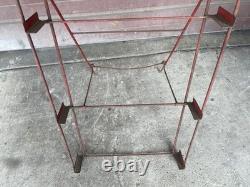 Vintage 60s Original Coca-Cola Bottle Return Rack Coke Display Crate Rack Sign