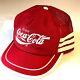 Vintage 70 80's Coca Cola COKE Mesh TRUCKER Hat Baseball Cap USA MADE Soda