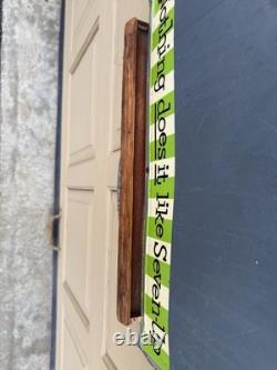 Vintage''7 UP MENU BOARD METAL SIGN 23.5 X 14.5 Wood Framed Chalk Holder