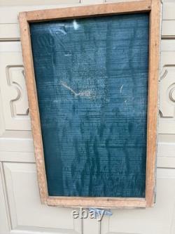 Vintage''7 UP MENU BOARD METAL SIGN 23.5 X 14.5 Wood Framed Chalk Holder
