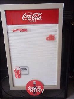 Vintage 80's Era Coca-Cola Lrg Size Menu Board Sign EC! WithOriginal Letter Sets