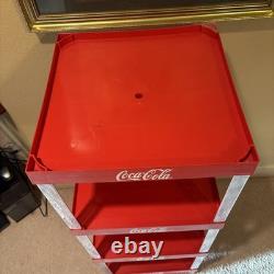Vintage 90s 48 Coca-Cola COKE Soda 4 Tier Stackable Store Display Shelf Shelves