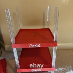 Vintage 90s 48 Coca-Cola COKE Soda 4 Tier Stackable Store Display Shelf Shelves