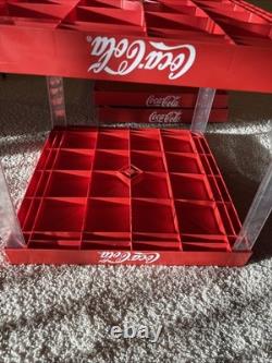 Vintage 90s 48 Coca-Cola COKE Soda 4 Tier Stackable Store Display Shelf Shelves
