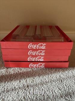 Vintage 90s 48 Coca-Cola COKE Soda 4 Tier Stackable Store Display Shelf Shelves