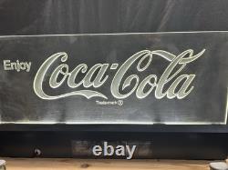 Vintage Acrylic Edgelight Coca-Cola Free Standing Light Up Sign Advertising