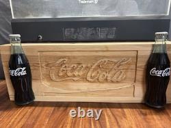 Vintage Acrylic Edgelight Coca-Cola Free Standing Light Up Sign Advertising