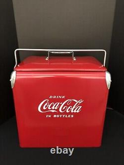 Vintage Acton Coca Cola metal cooler in excellent condition with original box