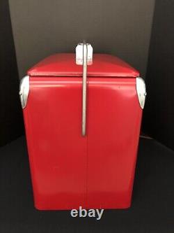 Vintage Acton Coca Cola metal cooler in excellent condition with original box
