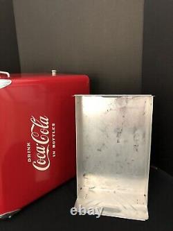 Vintage Acton Coca Cola metal cooler in excellent condition with original box