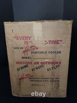 Vintage Acton Coca Cola metal cooler in excellent condition with original box