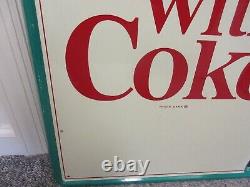 Vintage Advertising Coke Coca Cola Soda Tin Sign Soda Fountain Store M-430