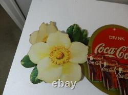 Vintage Advertising Sign -1939 Coca-cola Festoon Advertising Sign-vintage Diner