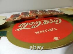 Vintage Advertising Sign -1939 Coca-cola Festoon Advertising Sign-vintage Diner
