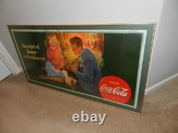 Vintage Advertising Sign- 1942 Coca-cola Cardboard Sign- World War 2- Drive-in