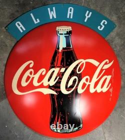 Vintage Always Coca Cola Hard Plastic Signage Size Large 42.5x39