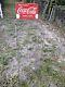 Vintage Antique Coca Cola Advertising Store Display Rack SIGN