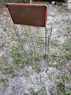 Vintage Antique Coca Cola Advertising Store Display Rack SIGN