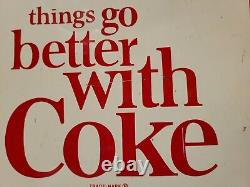 Vintage Antique Original Sign Tin Coca-cola Menu Board Nice